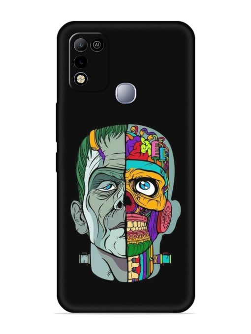 Men Vs Skull Embossed Soft Silicone Case for Infinix Smart 5 Zapvi