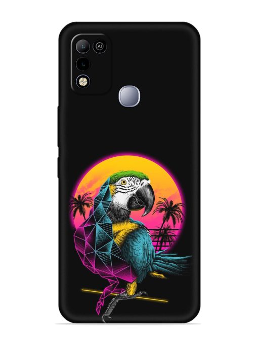 Rad Parrot Embossed Soft Silicone Case for Infinix Smart 5 Zapvi