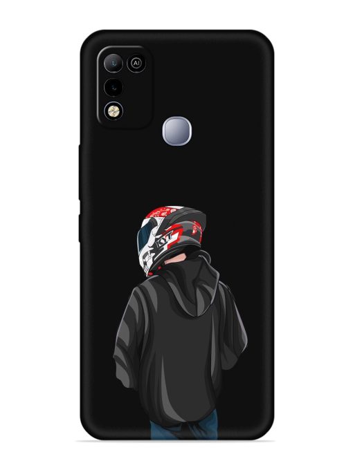 Motorcycle Rider Embossed Soft Silicone Case for Infinix Smart 5