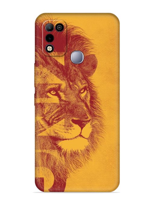 Gold Lion Crown Art Embossed Soft Silicone Case for Infinix Smart 5 Zapvi