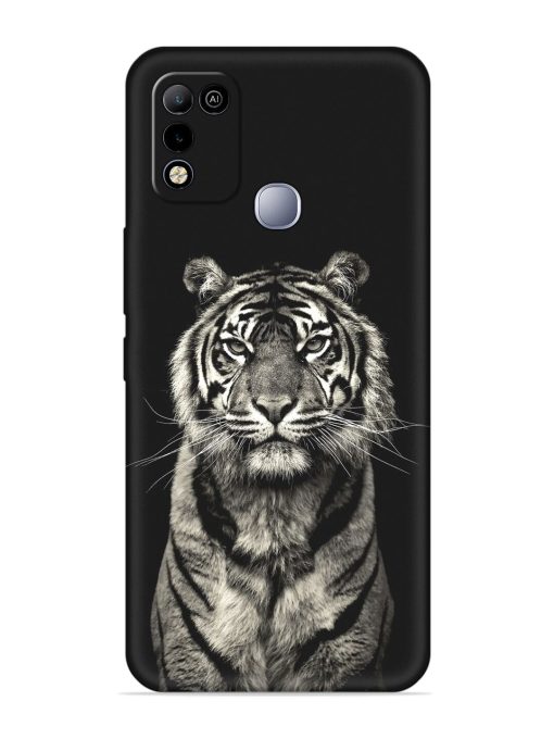 Tiger Art Embossed Soft Silicone Case for Infinix Smart 5 Zapvi