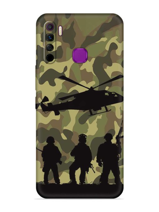 Army Heros Embossed Soft Silicone Case for Infinix Smart 5 Lite Zapvi