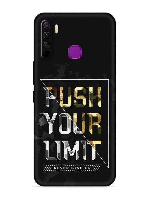 Push Your Limits Embossed Soft Silicone Case for Infinix Smart 5 Lite Zapvi