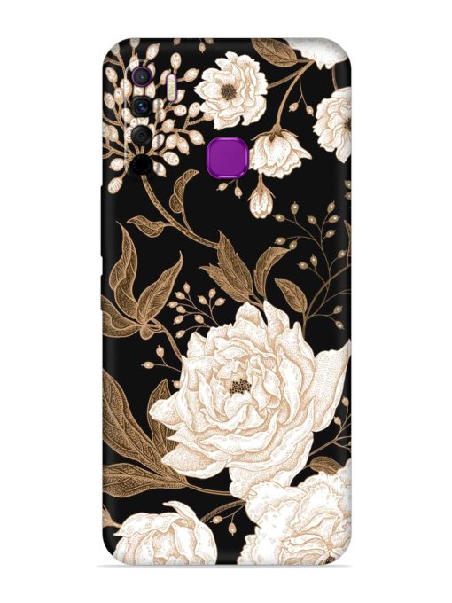 Peonies Roses Floral Embossed Soft Silicone Case for Infinix Smart 5 Lite Zapvi