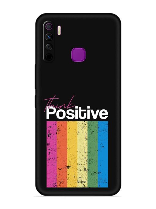 Think Positive Typography Embossed Soft Silicone Case for Infinix Smart 5 Lite Zapvi