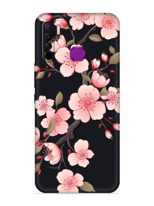 Cherry Blossom Embossed Soft Silicone Case for Infinix Smart 5 Lite