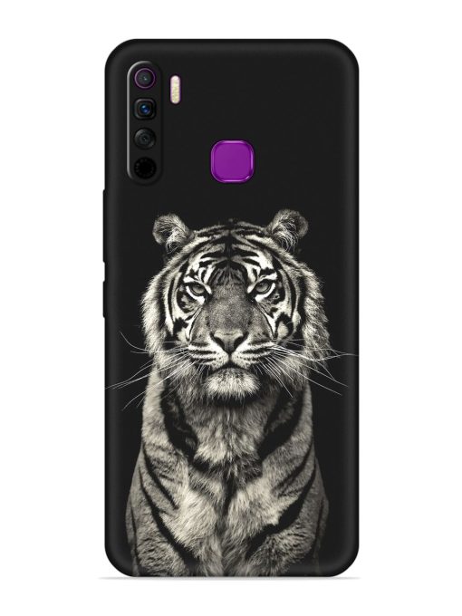 Tiger Art Embossed Soft Silicone Case for Infinix Smart 5 Lite Zapvi