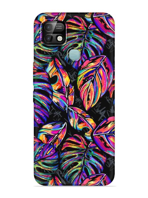 Tropical Seamless Vector Embossed Soft Silicone Case for Infinix Smart 5 Pro Zapvi