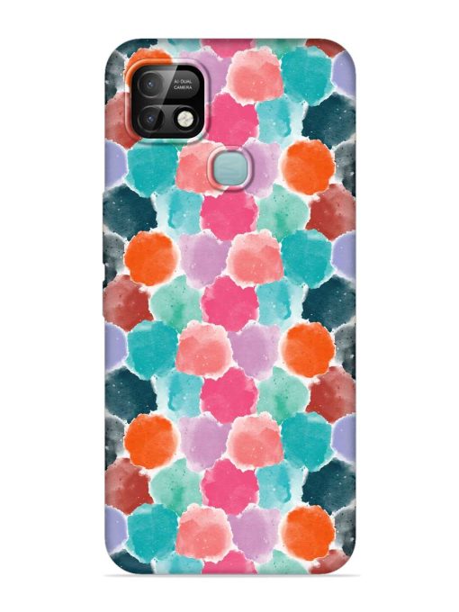 Colorful Seamless Pattern Embossed Soft Silicone Case for Infinix Smart 5 Pro Zapvi