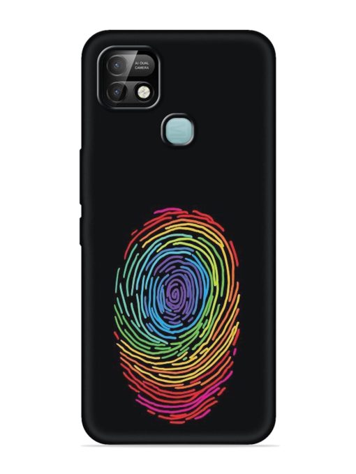 Fingerprint Of Thumb Art Embossed Soft Silicone Case for Infinix Smart 5 Pro Zapvi