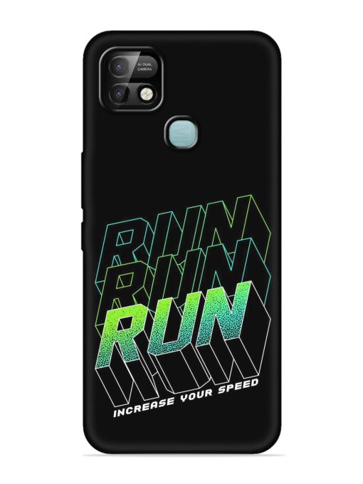 Run Embossed Soft Silicone Case for Infinix Smart 5 Pro Zapvi