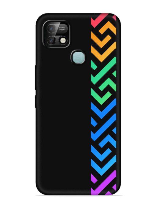 Colorshape Stripes Embossed Soft Silicone Case for Infinix Smart 5 Pro Zapvi