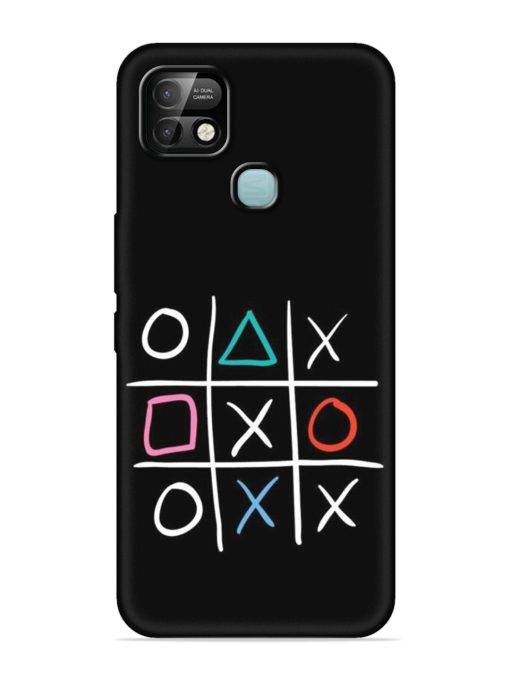 Super Neon Tic-Tac-Toe Embossed Soft Silicone Case for Infinix Smart 5 Pro Zapvi