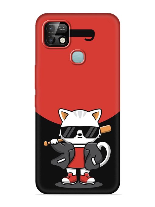 Cool Little Bear Cartoon Embossed Soft Silicone Case for Infinix Smart 5 Pro Zapvi