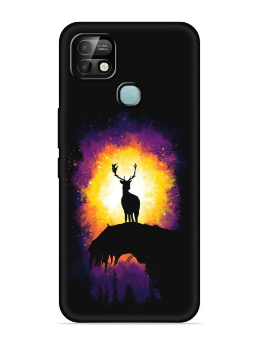 Elk Animal Art Embossed Soft Silicone Case for Infinix Smart 5 Pro Zapvi