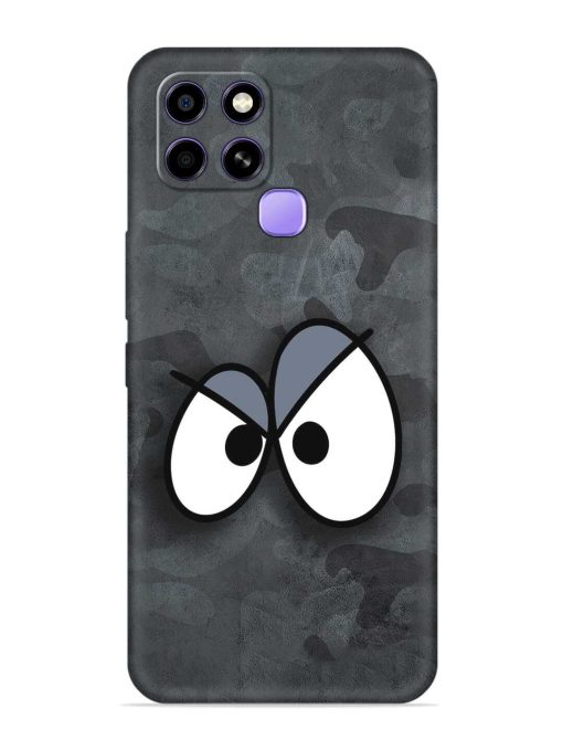 Big Eyes Night Mode Embossed Soft Silicone Case for Infinix Smart 6 Zapvi