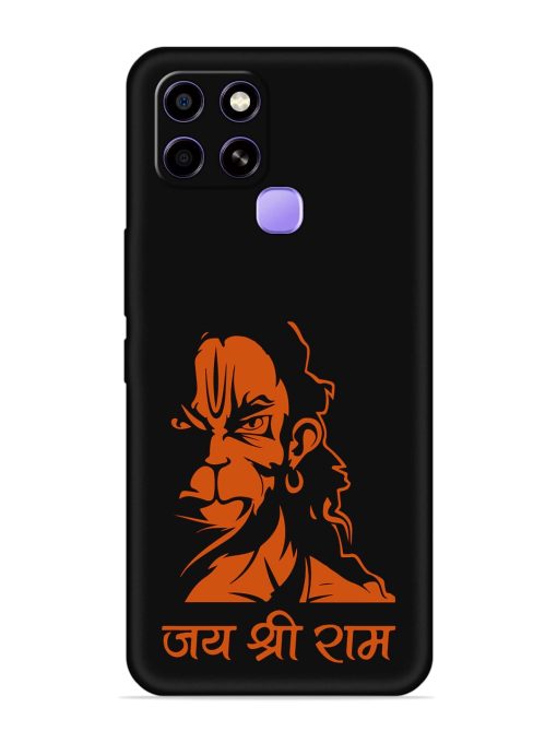 Angry Hanuman Embossed Soft Silicone Case for Infinix Smart 6 Zapvi