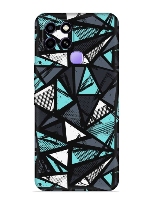 Abstract Seamless Embossed Soft Silicone Case for Infinix Smart 6 Zapvi