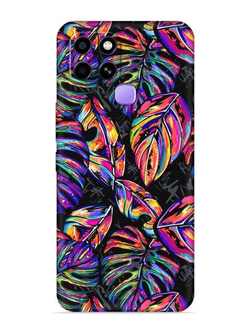 Tropical Seamless Vector Embossed Soft Silicone Case for Infinix Smart 6 Zapvi