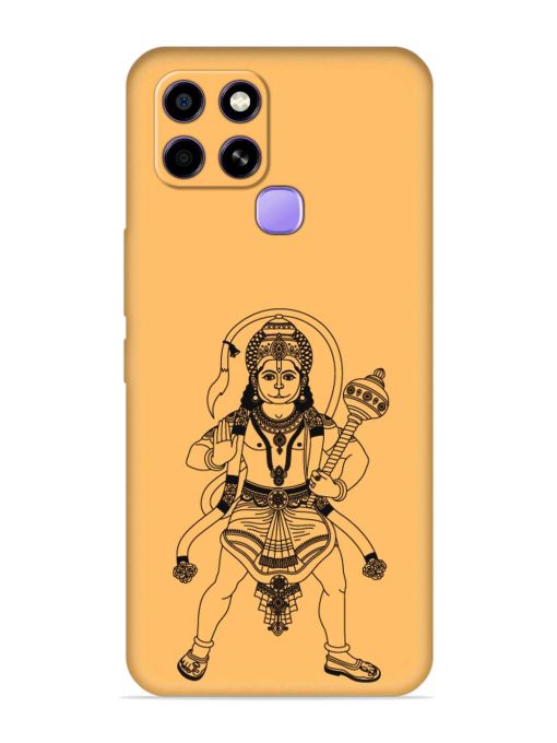 Indian God Hanuman Embossed Soft Silicone Case for Infinix Smart 6 Zapvi