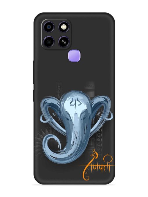 Illustration Lord Ganpati Embossed Soft Silicone Case for Infinix Smart 6