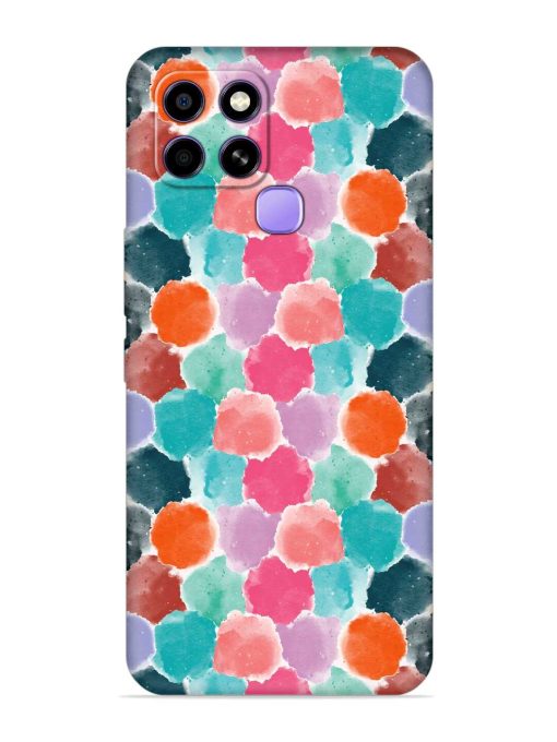 Colorful Seamless Pattern Embossed Soft Silicone Case for Infinix Smart 6 Zapvi