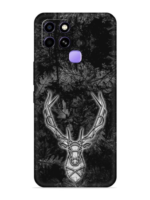 Ancient Deer Embossed Soft Silicone Case for Infinix Smart 6 Zapvi