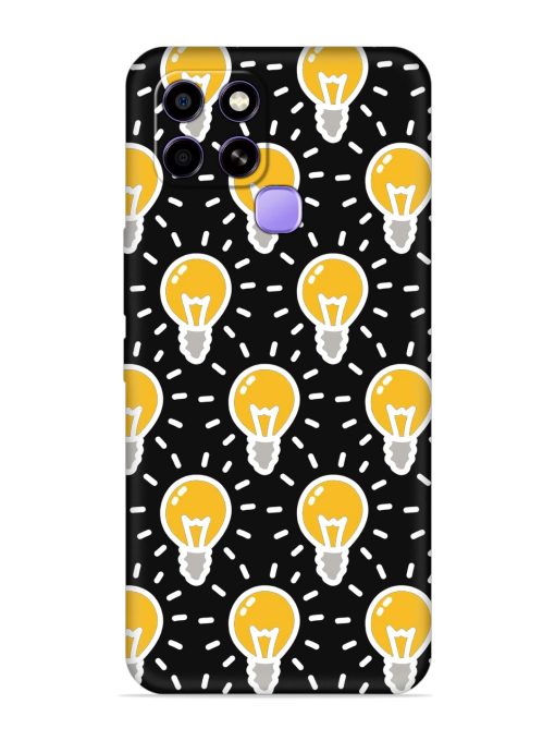 Light Bulb Seamless Embossed Soft Silicone Case for Infinix Smart 6 Zapvi