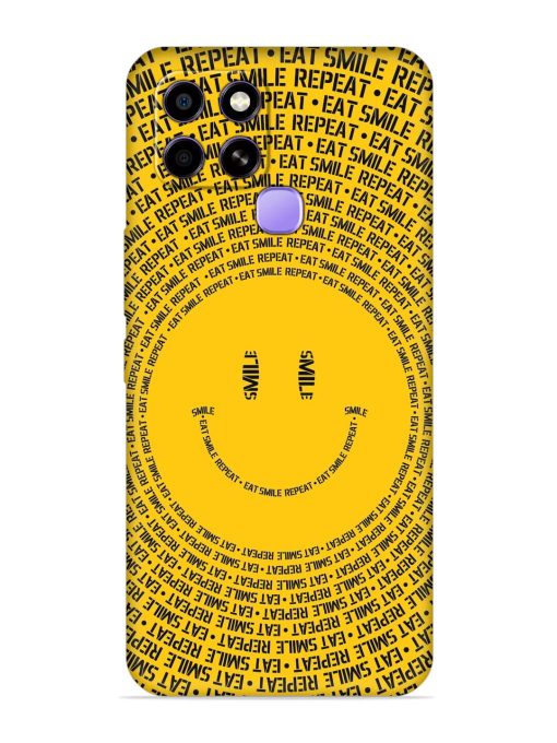 Smiley Embossed Soft Silicone Case for Infinix Smart 6 Zapvi