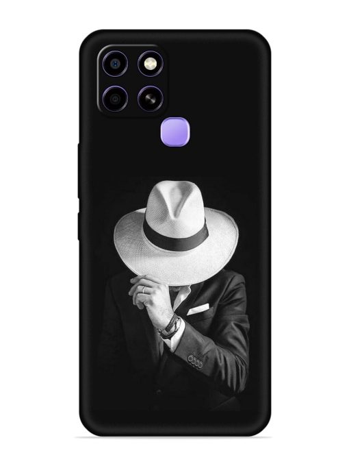 Men Under Hat Embossed Soft Silicone Case for Infinix Smart 6 Zapvi