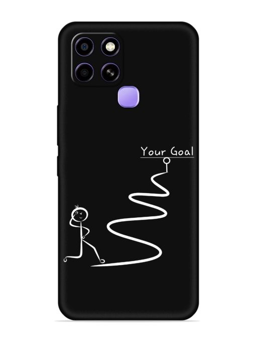 Your Goal Embossed Soft Silicone Case for Infinix Smart 6 Zapvi