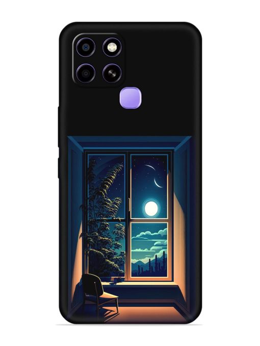 Night View At Window Embossed Soft Silicone Case for Infinix Smart 6