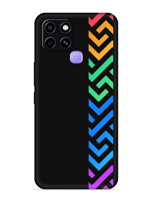 Colorshape Stripes Embossed Soft Silicone Case for Infinix Smart 6