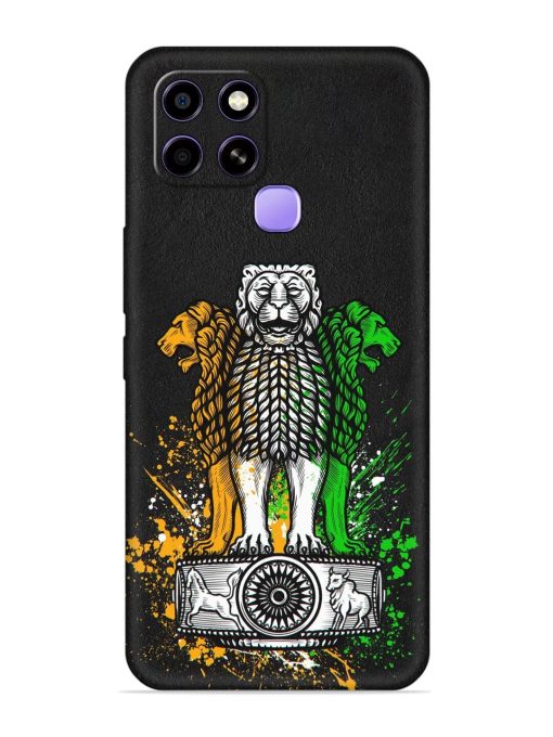 Pillars Of Ashoka Embossed Soft Silicone Case for Infinix Smart 6 Zapvi