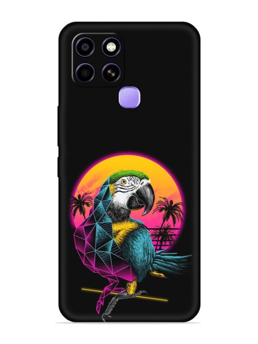 Rad Parrot Embossed Soft Silicone Case for Infinix Smart 6 Zapvi