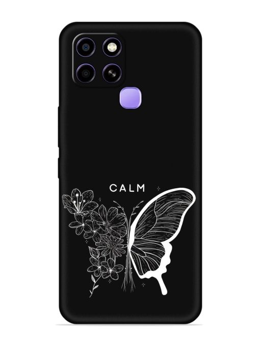 Calm Embossed Soft Silicone Case for Infinix Smart 6 Zapvi