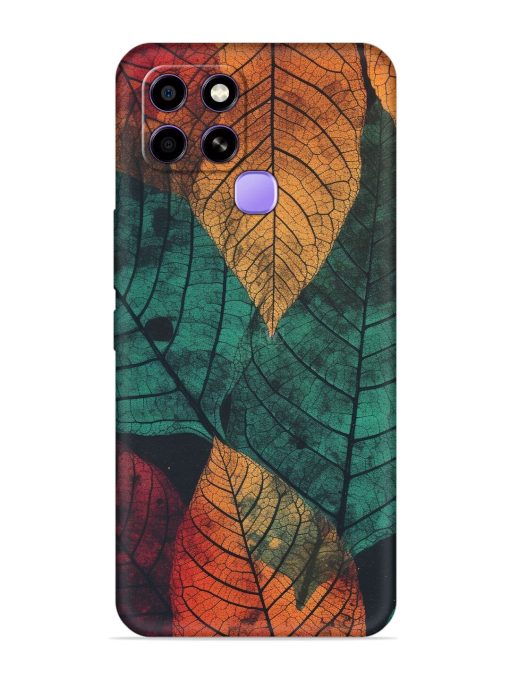 Leaves Artwork Embossed Soft Silicone Case for Infinix Smart 6 Zapvi