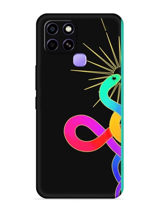 Art Geometric Abstraction Embossed Soft Silicone Case for Infinix Smart 6 Zapvi