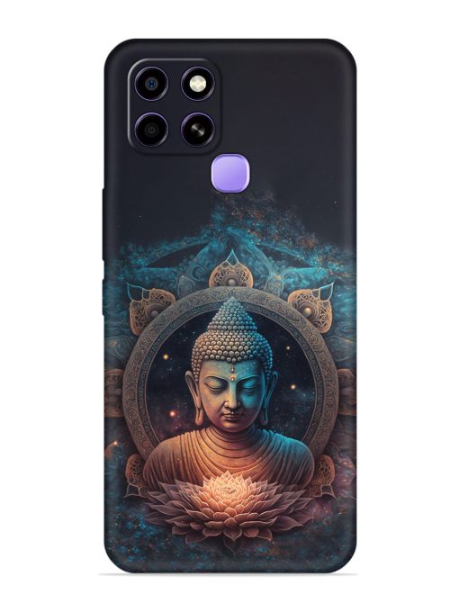 Gautam Buddha Embossed Soft Silicone Case for Infinix Smart 6