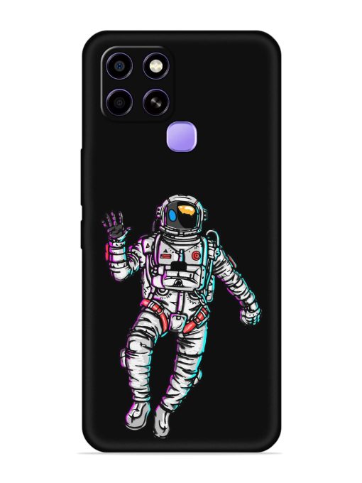 Spaceman Embossed Soft Silicone Case for Infinix Smart 6 Zapvi