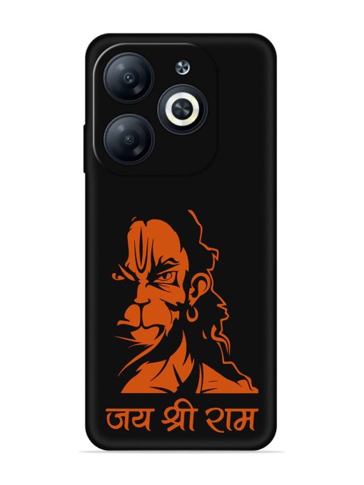 Angry Hanuman Embossed Soft Silicone Case for Infinix Smart 8 Hd Zapvi