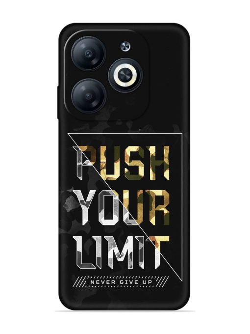 Push Your Limits Embossed Soft Silicone Case for Infinix Smart 8 Hd Zapvi