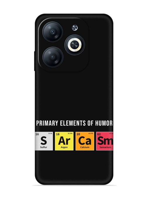 Primary Elements Humor Embossed Soft Silicone Case for Infinix Smart 8 Hd Zapvi