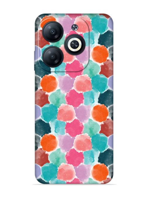 Colorful Seamless Pattern Embossed Soft Silicone Case for Infinix Smart 8 Hd