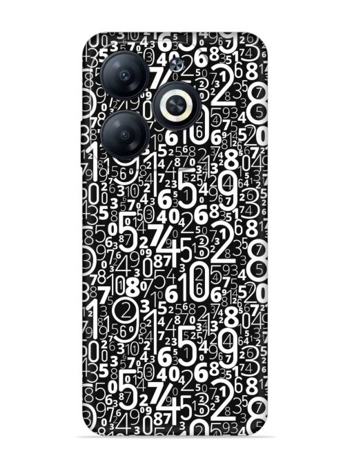 Many Numbers Different Embossed Soft Silicone Case for Infinix Smart 8 Hd Zapvi