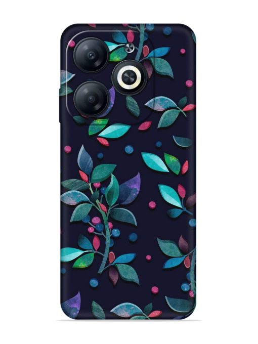 Decorative Watercolor Flower Embossed Soft Silicone Case for Infinix Smart 8 Hd Zapvi