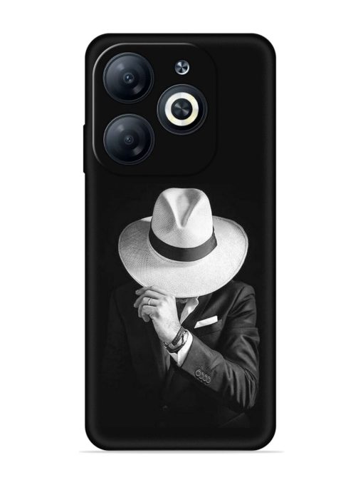 Men Under Hat Embossed Soft Silicone Case for Infinix Smart 8 Hd