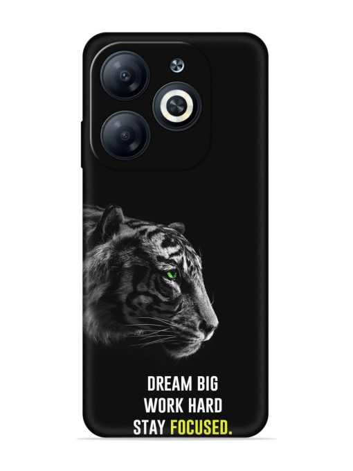 Dream Big Work Hard Embossed Soft Silicone Case for Infinix Smart 8 Hd Zapvi