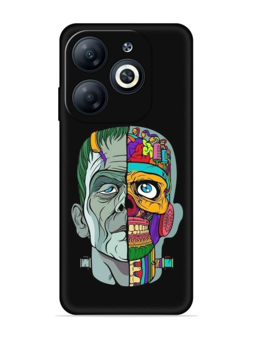 Men Vs Skull Embossed Soft Silicone Case for Infinix Smart 8 Hd Zapvi