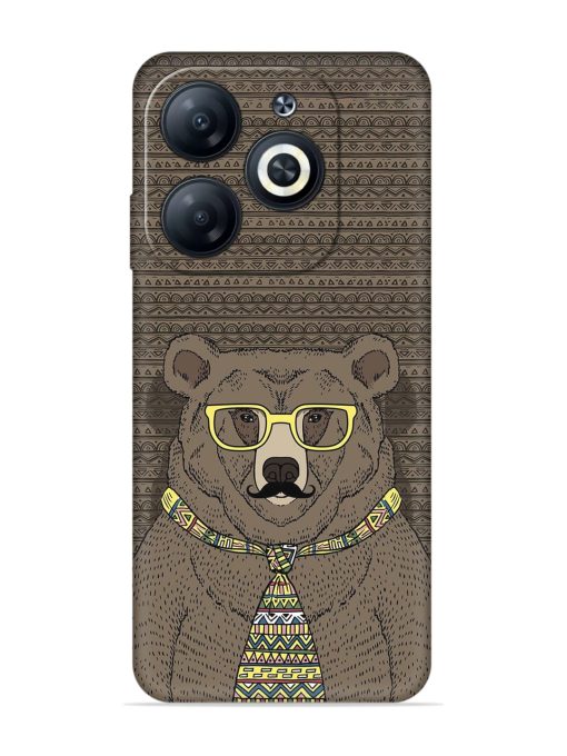 Grizzly Bear Embossed Soft Silicone Case for Infinix Smart 8 Hd Zapvi